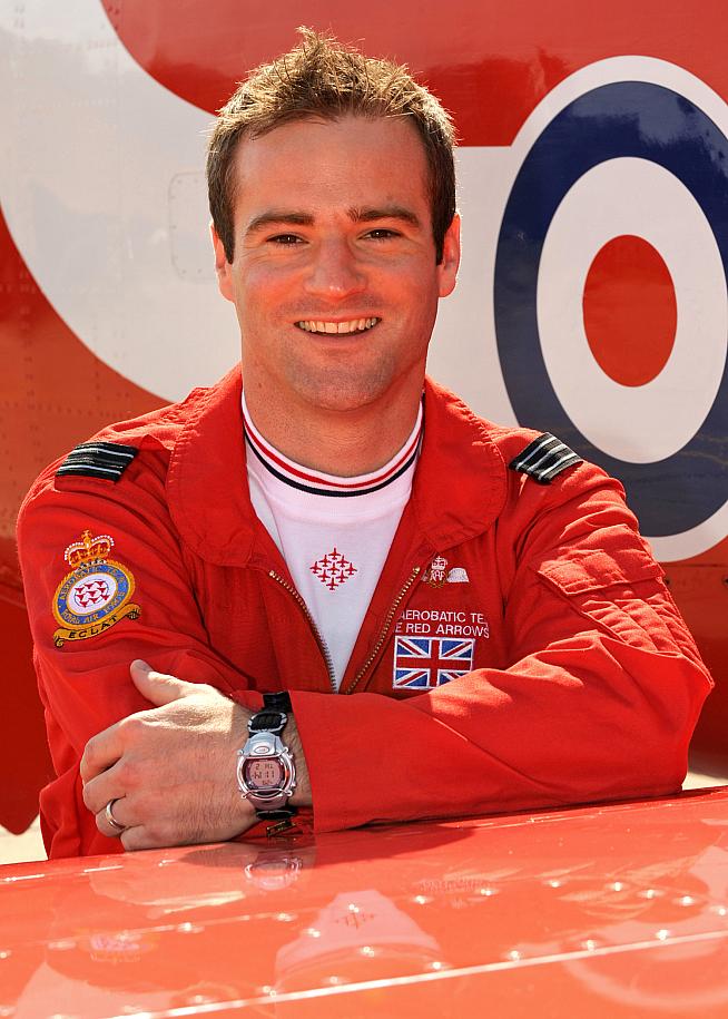 Red Arrows pilot Lt Jon Egging.