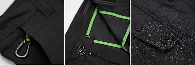 Magnetic pocket closure and a key carabiner along with reflective trim are among the useful features.