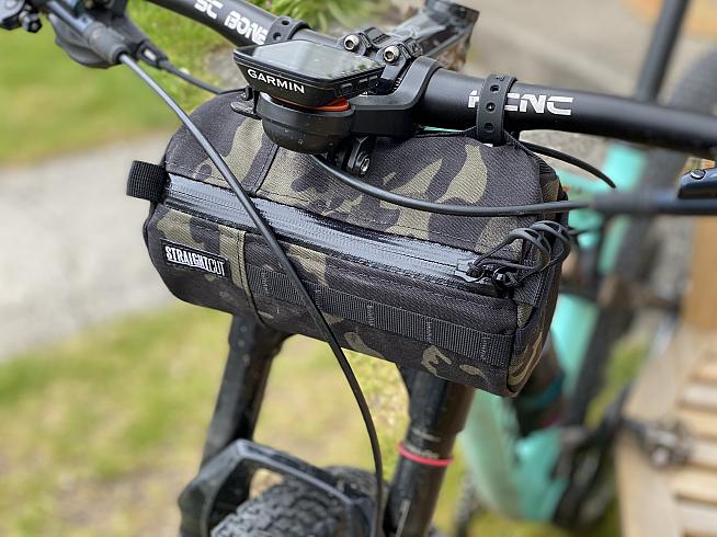 The Bagel fits on bikes with exposed cables too - ideal for a day on the trails.