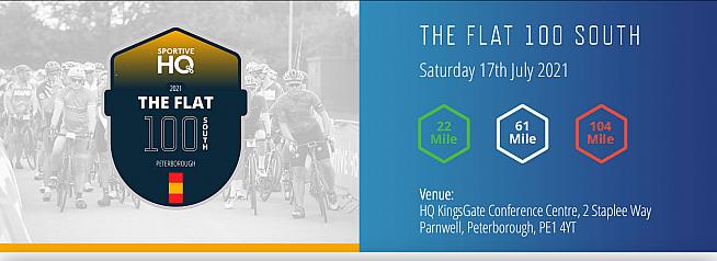 The Flat 100 South is one of the fastest sportive routes around with just 425m of climbing.