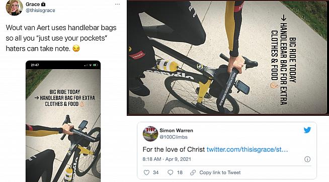 Simon Warren wades into the Wout van Aert bar bag debate.