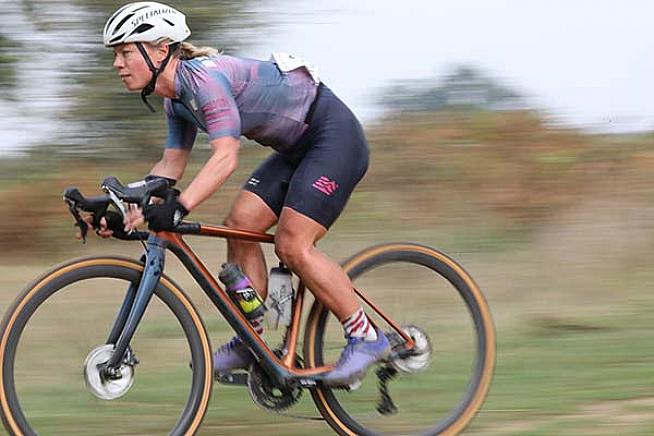 Ruth Astle sprinting for the win. Photo: Alex Beyfus