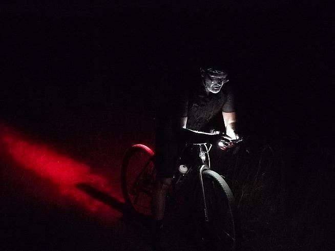 Midnight recce of the course. Photo: Peter Levenspiel