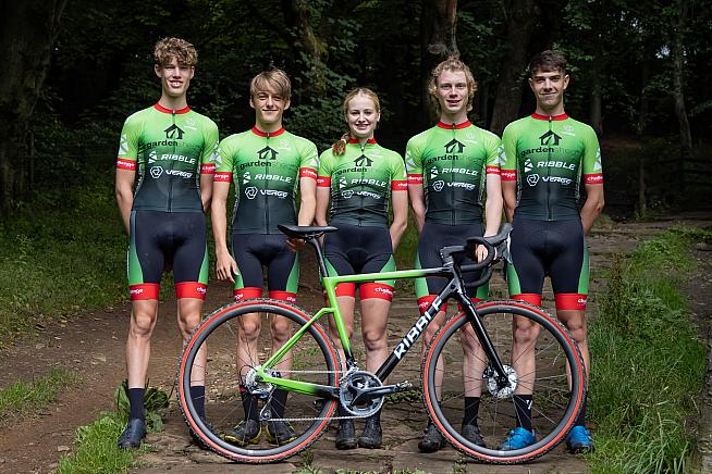 The Garden Shed-Ribble-Verge team for the 2021 cyclocross season.