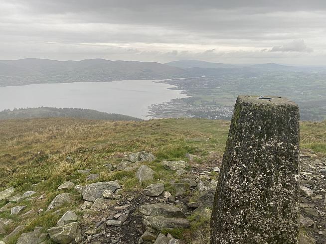 View from the Cairn at the summit of Slieve Martin.