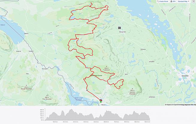 The Lakelander packs 1800m of elevation into the 100km route - and these aren't smooth tarmac climbs either.