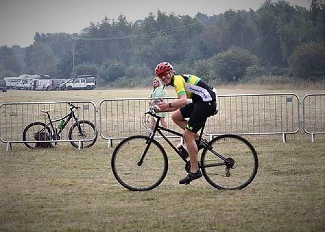 Pete on his finely tuned race whip. Photo: Alex Beyfus