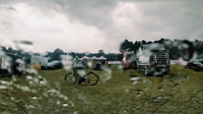 The sportive was officially called off after a torrential downpour. Photo: Alex Beyfus