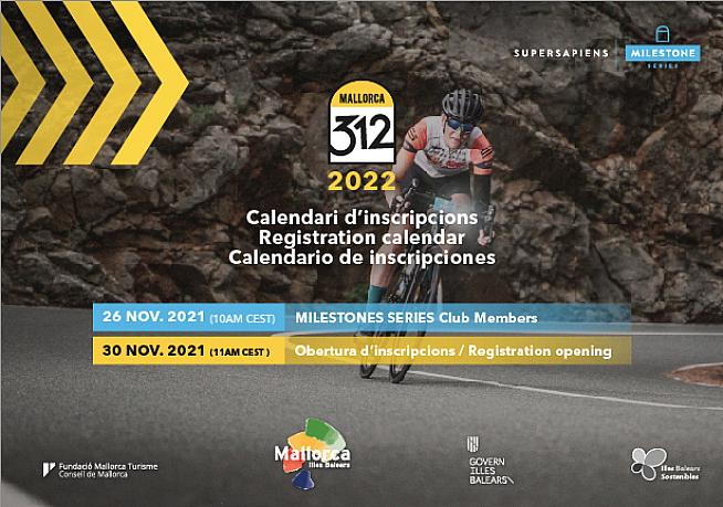 Entries open soon for Mallorca 312.