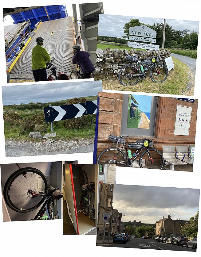 Rally prologue: a 65km ride from the ferry to catch the Edinburgh train.