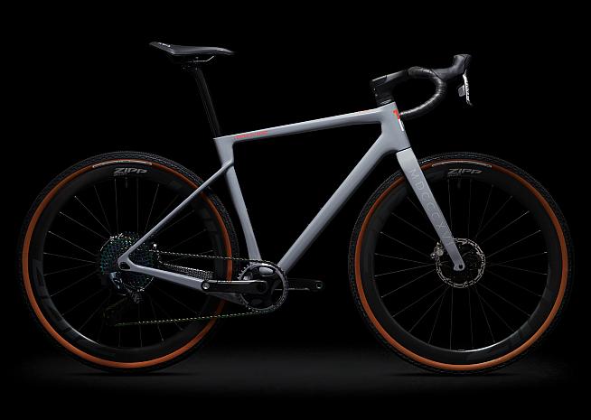 L'Enfer du Nord is a carbon gravel bike designed by 1816 to bridge the gap between road and trail.