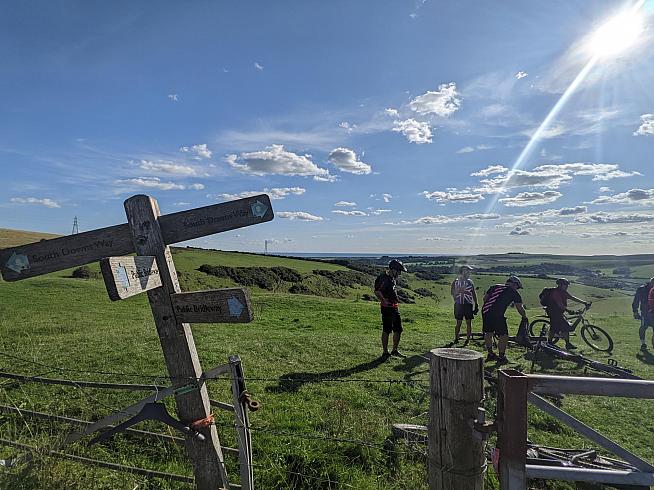 Brighton almost in sight as riders reach the South Downs.