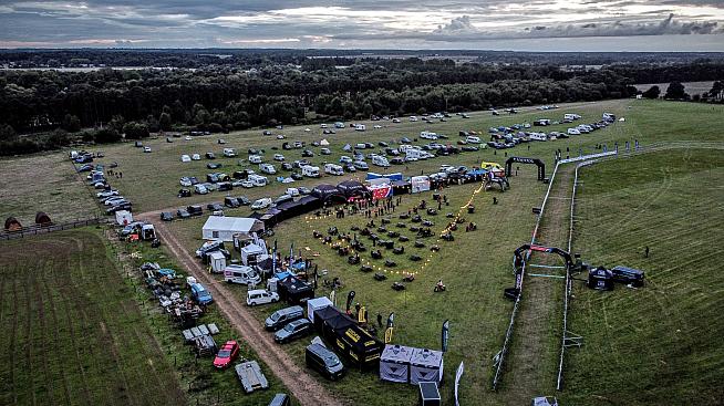 Aerial view of the festival site.