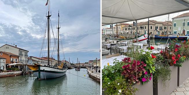 The harbour at Cesenatico.