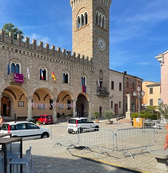 The fortified town of Bertinoro.