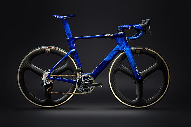 This sapphire blue marble finish on the Ribble Ultra SL R will set you back £9608.