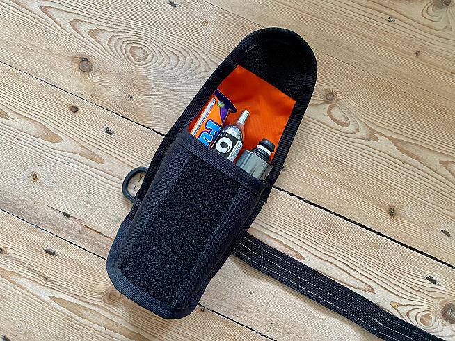 At 0.6L and 78g the Restrap Tool pouch is a compact saddle bag for ride essentials.