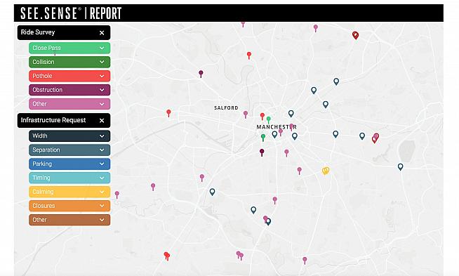 User submitted data is shared on the See.Sense Report dashboard.