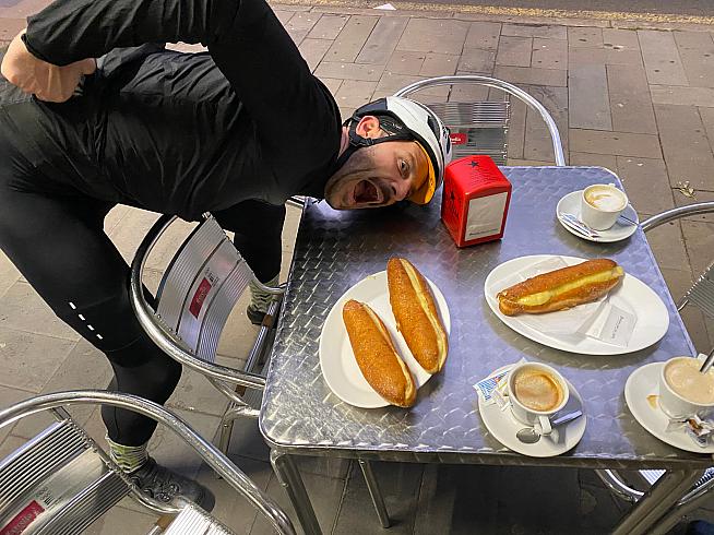 Happiness is a double donut breakfast...