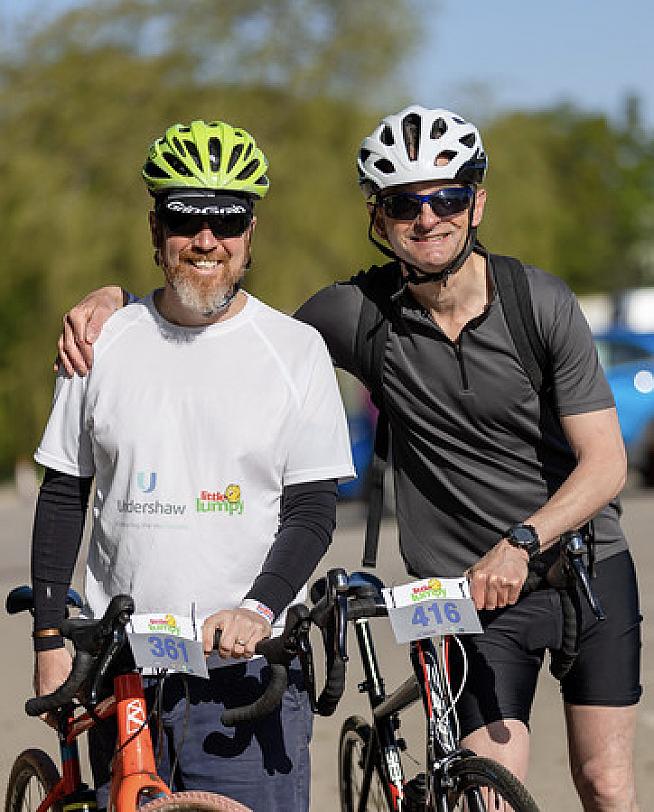 James Lindsey and Rob Stock rode the 60 mile Challenge route. Photo: WildTrack Photography