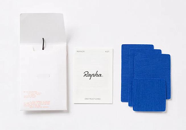 Rapha include a small pack of repair patches for DIY mending in the event of a tumble.