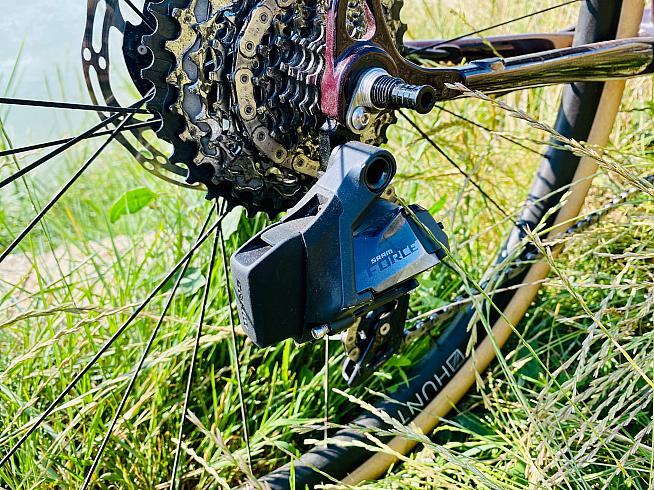 SRAM Force AXS 12-speed groupset offers a wide range of gears.