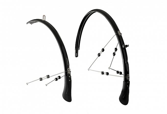 The Bontrager NCS mudguard set is a more permanent fixture.