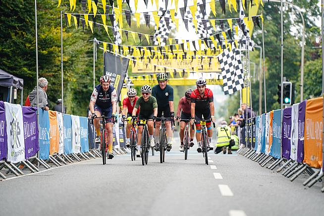 Riders set off on the streets of Killarney.