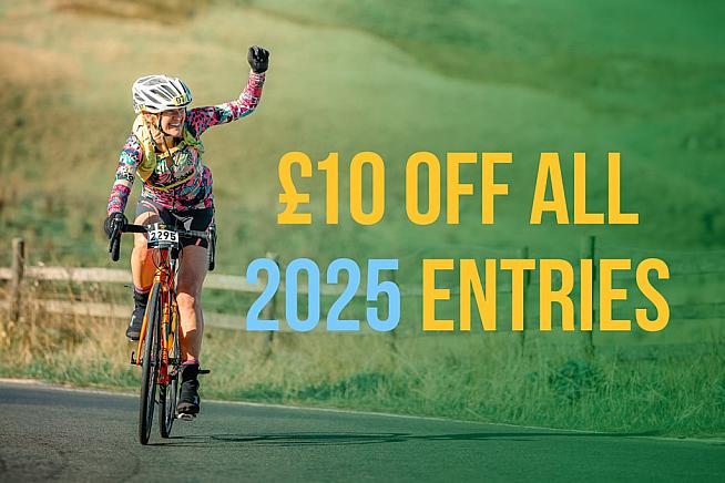 Save £10 on entry to UKCE's 2025 sportives.