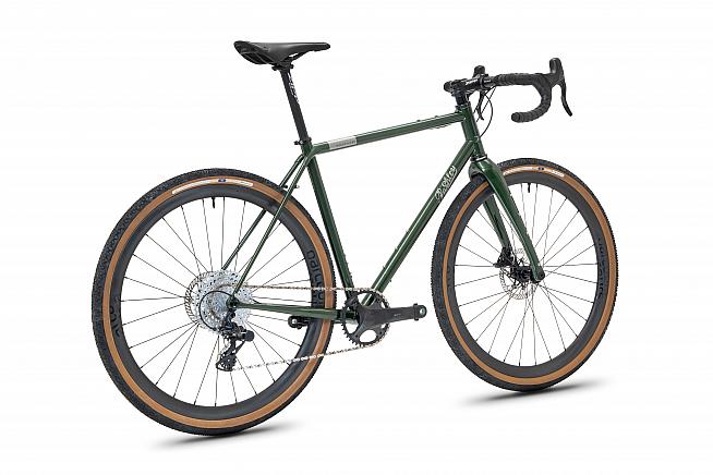 The Roadfinder X is the gravel model shown here with a Campagnolo Ekar build.