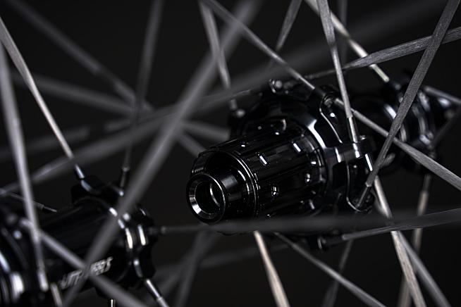 The new Drive II series features a ratchet hub for rapid engagement and carbon spokes for low weight.