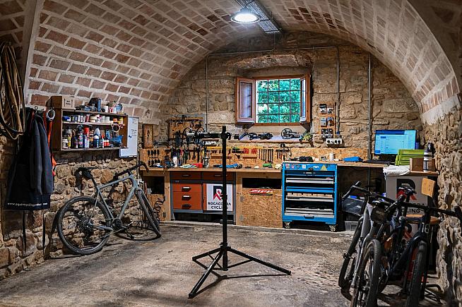 A well equipped workshop and mechanic keeps guests' bikes rolling smoothly.