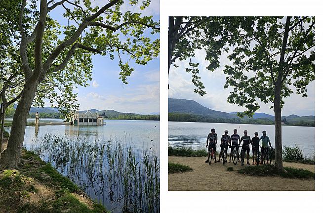 Banyoles lake is just a short spin from the hotel.