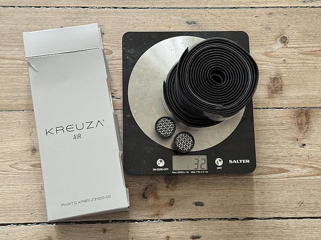 Even the supplied bar tape is feathery light.